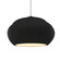 Oval Fluted 1-Light Pendant (254|CER-6605-BKMT-CROM-WTCD-LED1-700)