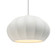 Oval Fluted 1-Light Pendant (254|CER-6605-BIS-CROM-WTCD)