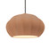 Oval Fluted 1-Light Pendant (254|CER-6605-ADOB-NCKL-RIGID)