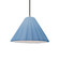 Short Fluted 1-Light Pendant (254|CER-6600-SKBL-NCKL-BKCD-LED1-700)