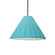 Short Fluted 1-Light Pendant (254|CER-6600-RFPL-NCKL-BKCD)