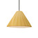 Short Fluted 1-Light Pendant (254|CER-6600-MYLW-NCKL-BKCD)