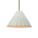 Short Fluted 1-Light Pendant (254|CER-6600-MTGD-NCKL-BKCD)