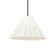 Short Fluted 1-Light Pendant (254|CER-6600-BIS-MBLK-BKCD-LED1-700)