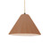Short Fluted 1-Light Pendant (254|CER-6600-ADOB-MBLK-BEIG-TWST)