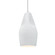 Tall Crease 1-Light Pendant (254|CER-6597-WHT-CROM-WTCD)