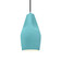 Tall Crease 1-Light Pendant (254|CER-6597-RFPL-NCKL-BKCD-LED1-700)