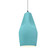 Tall Crease 1-Light Pendant (254|CER-6597-RFPL-MBLK-WTCD-LED1-700)