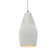 Tall Crease 1-Light Pendant (254|CER-6597-MTGD-MBLK-WTCD)