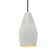 Tall Crease 1-Light Pendant (254|CER-6597-MTGD-MBLK-BKCD-LED1-700)