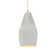Tall Crease 1-Light Pendant (254|CER-6597-MTGD-ABRS-BEIG-TWST)