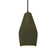 Tall Crease 1-Light Pendant (254|CER-6597-MGRN-MBLK-BKCD)