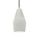Tall Crease 1-Light Pendant (254|CER-6597-MAT-NCKL-BKCD)