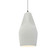Tall Crease 1-Light Pendant (254|CER-6597-MAT-MBLK-WTCD-LED1-700)