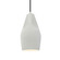 Tall Crease 1-Light Pendant (254|CER-6597-MAT-CROM-BKCD)