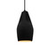 Tall Crease 1-Light Pendant (254|CER-6597-CBGD-MBLK-BKCD)
