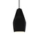 Tall Crease 1-Light Pendant (254|CER-6597-BLK-NCKL-BKCD)
