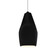 Tall Crease 1-Light Pendant (254|CER-6597-BLK-CROM-WTCD-LED1-700)