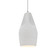 Tall Crease 1-Light Pendant (254|CER-6597-BIS-NCKL-WTCD)