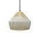 Small Crease 1-Light Pendant (254|CER-6590-TRAG-MBLK-BKCD-LED1-700)