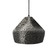 Small Crease 1-Light Pendant (254|CER-6590-HMPW-MBLK-BKCD-LED1-700)
