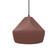 Small Crease 1-Light Pendant (254|CER-6590-CLAY-MBLK-BKCD-LED1-700)
