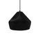 Small Crease 1-Light Pendant (254|CER-6590-BLK-MBLK-BKCD-LED1-700)