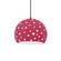 Perforated Large Globe 1-Light Pendant (254|CER-6585-CRSE-MBLK-BKCD)
