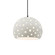 Perforated Large Globe 1-Light Pendant (254|CER-6585-CRK-MBLK-BKCD-LED1-700)