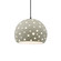 Perforated Large Globe 1-Light Pendant (254|CER-6585-CKC-MBLK-BKCD)