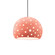 Perforated Large Globe 1-Light Pendant (254|CER-6585-BSH-NCKL-RIGID-LED1-700)