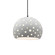 Perforated Large Globe 1-Light Pendant (254|CER-6585-BIS-MBLK-BKCD)