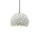 Perforated Medium Globe 1-Light Pendant (254|CER-6583-MAT-MBLK-BKCD)
