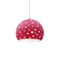 Perforated Medium Globe 1-Light Pendant (254|CER-6583-CRSE-NCKL-WTCD-LED1-700)
