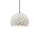 Perforated Medium Globe 1-Light Pendant (254|CER-6583-CRK-MBLK-BKCD-LED1-700)