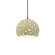 Small Globe 1-Light Pendant (254|CER-6580-VAN-MBLK-BKCD-LED1-700)