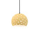 Small Globe 1-Light Pendant (254|CER-6580-MYLW-MBLK-BKCD-LED1-700)