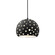 Small Globe 1-Light Pendant (254|CER-6580-CRB-MBLK-BKCD)
