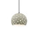 Small Globe 1-Light Pendant (254|CER-6580-CKC-MBLK-BKCD-LED1-700)