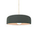 Small Spire 1-Light Pendant (254|CER-6571-PWGN-BRSS-BEIG-TWST)