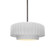 Small Tier Pleated 1-Light Pendant (254|CER-6550-WHT-NCKL-RIGID-LED1-700)