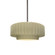 Small Tier Pleated 1-Light Pendant (254|CER-6550-VAN-NCKL-RIGID)
