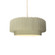 Small Tier Pleated 1-Light Pendant (254|CER-6550-VAN-MBLK-BEIG-TWST-LED1-700)
