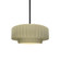 Small Tier Pleated 1-Light Pendant (254|CER-6550-VAN-MBLK-RIGID)