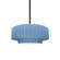 Small Tier Pleated 1-Light Pendant (254|CER-6550-SKBL-MBLK-RIGID-LED1-700)