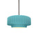 Small Tier Pleated 1-Light Pendant (254|CER-6550-RFPL-NCKL-RIGID-LED1-700)