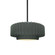 Small Tier Pleated 1-Light Pendant (254|CER-6550-PWGN-MBLK-RIGID)