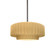 Small Tier Pleated 1-Light Pendant (254|CER-6550-MYLW-NCKL-RIGID-LED1-700)