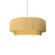 Small Tier Pleated 1-Light Pendant (254|CER-6550-MYLW-BRSS-BEIG-TWST-LED1-700)