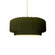 Small Tier Pleated 1-Light Pendant (254|CER-6550-MGRN-MBLK-BEIG-TWST)